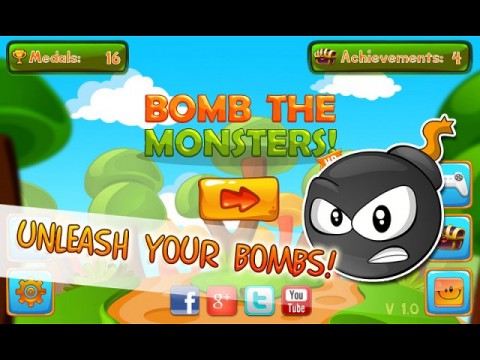 เกมส์ Bomb The Monsters เกมส์ระเบิดมอนสเตอร์