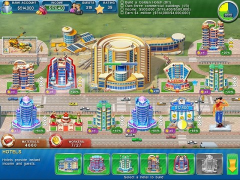 เกมส์ Hotel Mogul: Las Vegas เกมส์สร้างธุรกิจโรงแรม