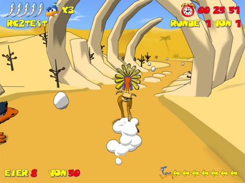 เกมส์ Ostrich Runners โหลดเกมส์เกมส์นกกระจอกเทศ รูปที่หนึ่ง