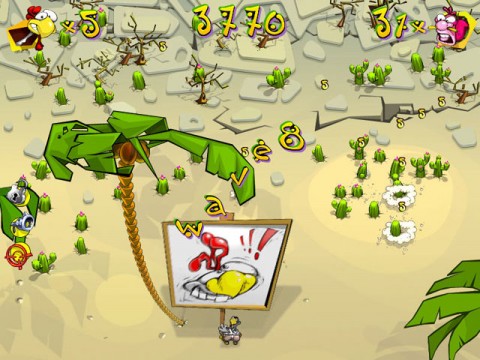 เกมส์ Revenge of the Chicken เกมส์ยิงนักล่าไก่ Image 2