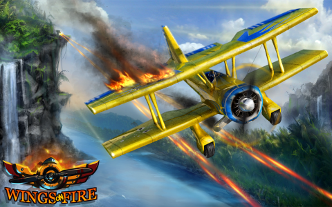 เกมส์ Wings on Fire เกมส์ขับเครื่องบินรบ Image 1