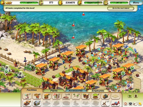 เกมส์ Paradise Beach เกมส์สร้างรีสอร์ทริมชายหาด เกมส์สร้างบ้าน