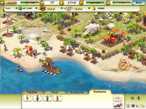 เกมส์ Paradise Beach เกมส์สร้างรีสอร์ทริมชายหาด เกมส์สร้างบ้าน
