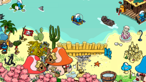 เกมส์ Smurfs' Village เกมส์สร้างหมู่บ้านสเมิร์ฟ Image 1