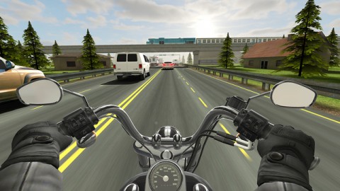 Traffic Rider เกมส์แข่งมอเตอร์ไซค์บนถนนจริง Image 1
