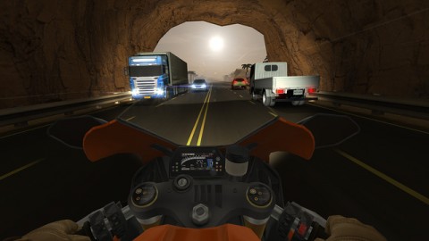Traffic Rider เกมส์แข่งมอเตอร์ไซค์บนถนนจริง Image 3