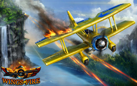 เกมส์ Wings on Fire เกมส์ขับเครื่องบินรบ  Image 1