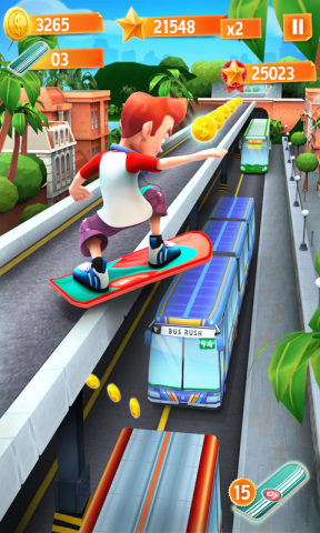 Bus Rush เกมส์วิ่งตามเส้นทางรถประจำทาง Image 1